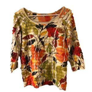 Moa Moa Layered Multicolored Blouse